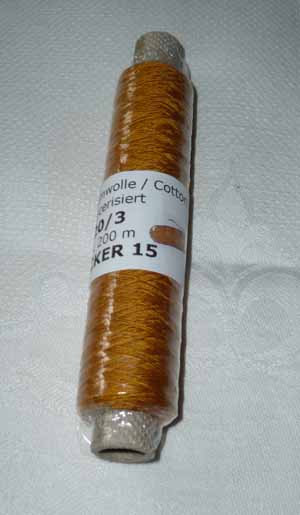Franks Cotton - Thread 20/3 Ocker 15